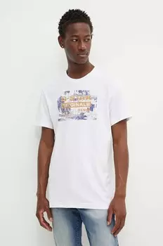 Хлопковая футболка G-Star Raw, белый