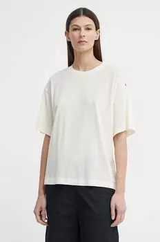 Хлопковая футболка G-Star Raw, бежевый
