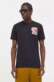 Хлопковая футболка G-Star Raw, черный