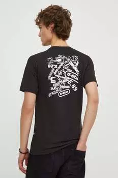 Хлопковая футболка G-Star Raw, черный