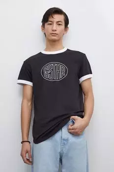 Хлопковая футболка G-Star Raw, черный