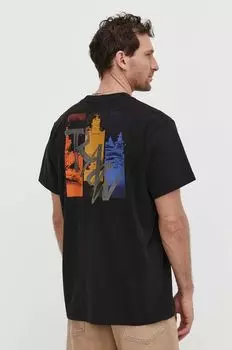 Хлопковая футболка G-Star Raw, черный