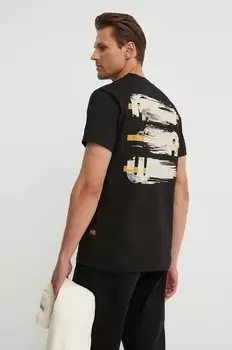 Хлопковая футболка G-Star Raw, черный