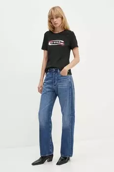 Хлопковая футболка G-Star Raw, черный