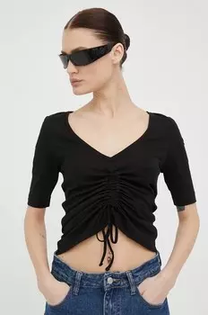 Хлопковая футболка G-Star Raw, черный