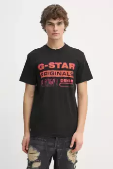 Хлопковая футболка G-Star Raw, черный
