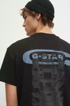 Хлопковая футболка G-Star Raw, черный
