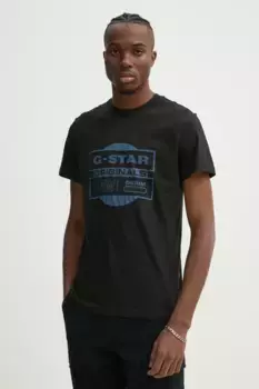Хлопковая футболка G-Star Raw, черный