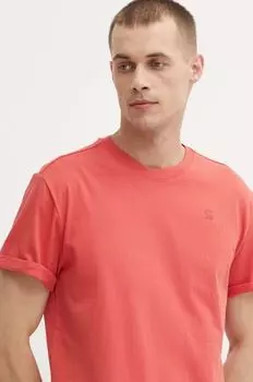 Хлопковая футболка G-Star Raw, красный