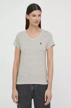 Хлопковая футболка G-Star Raw, серый