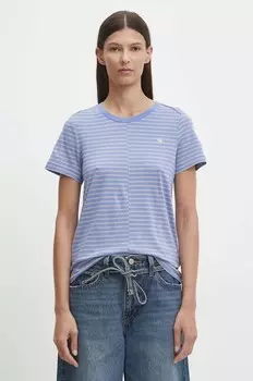Хлопковая футболка G-Star Raw, синий