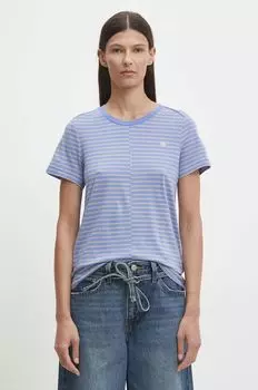 Хлопковая футболка G-Star Raw, синий