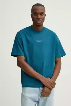 Хлопковая футболка G-Star Raw, синий
