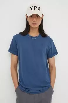 Хлопковая футболка G-Star Raw, темно-синий