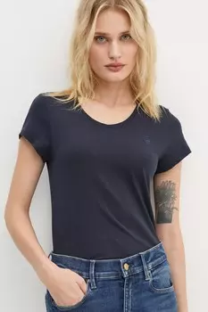 Хлопковая футболка G-Star Raw, темно-синий