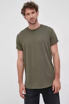 Хлопковая футболка G-Star Raw, зеленый