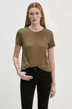 Хлопковая футболка G-Star Raw, зеленый