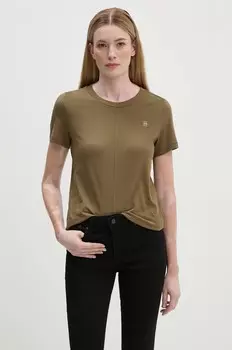 Хлопковая футболка G-Star Raw, зеленый