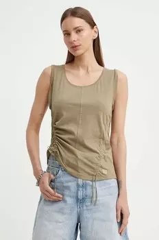 Хлопковая футболка G-Star Raw, зеленый