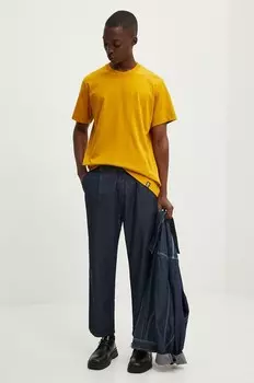 Хлопковая футболка G-Star Raw, желтый