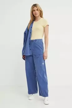 Хлопковая футболка G-Star Raw, желтый
