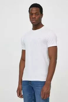 Хлопковая футболка Gant, белый