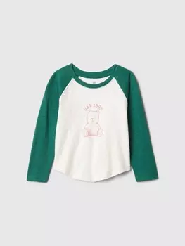 Хлопковая футболка Gap, зеленый