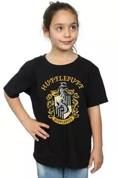 Хлопковая футболка Хаффлпаффа Harry Potter, черный