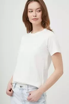Хлопковая футболка HARTLEY Pepe Jeans, бежевый