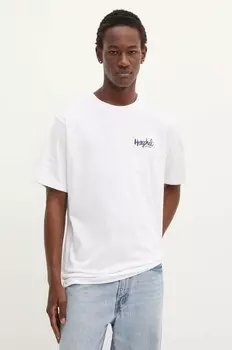 Хлопковая футболка Herschel, белый