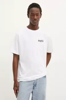 Хлопковая футболка Herschel, белый