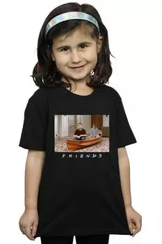 Хлопковая футболка Joey And Chandler Boat Friends, черный