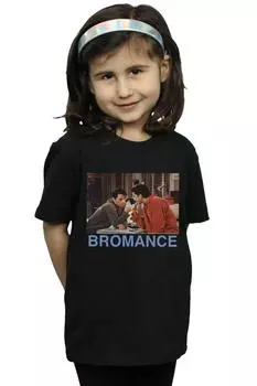 Хлопковая футболка Joey And Ross Bromance Friends, черный
