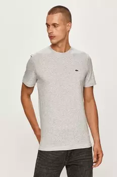 Хлопковая футболка Lacoste, фиолетовый