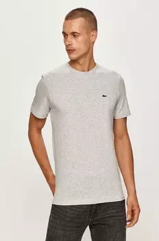 Хлопковая футболка Lacoste, фиолетовый