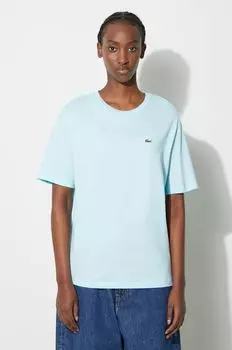 Хлопковая футболка Lacoste, синий