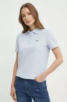 Хлопковая футболка Lacoste, синий