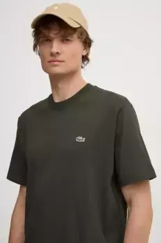 Хлопковая футболка Lacoste, зеленый