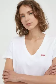 Хлопковая футболка Levi's, 2 шт, белый