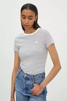 Хлопковая футболка Levi's, белый