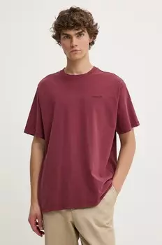 Хлопковая футболка Levi's, гранатовый