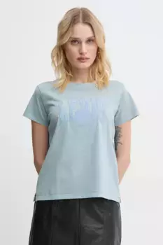 Хлопковая футболка Levi's, синий