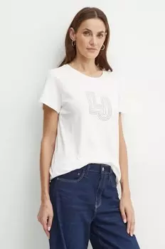 Хлопковая футболка Liu Jo, белый