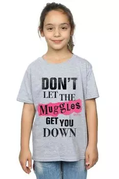 Хлопковая футболка Maggles Clippings Harry Potter, серый