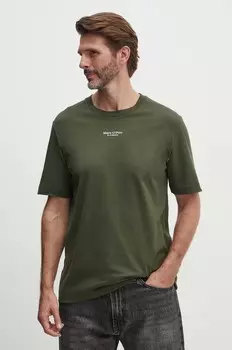 Хлопковая футболка Marc O'Polo, зеленый