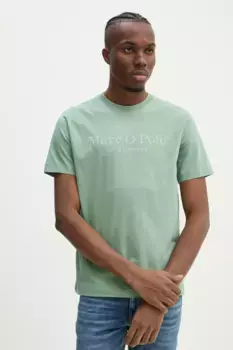 Хлопковая футболка Marc O'Polo, зеленый