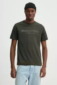Хлопковая футболка Marc O'Polo, зеленый