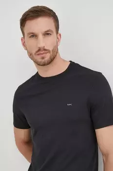 Хлопковая футболка Michael Kors, черный
