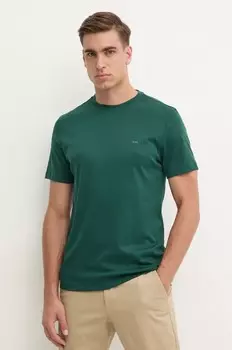 Хлопковая футболка Michael Kors, зеленый