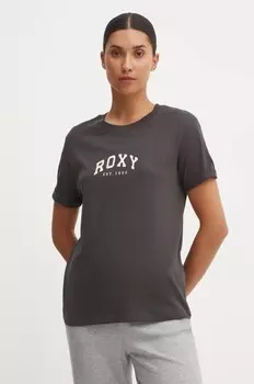 Хлопковая футболка Noon Ocean Roxy, серый